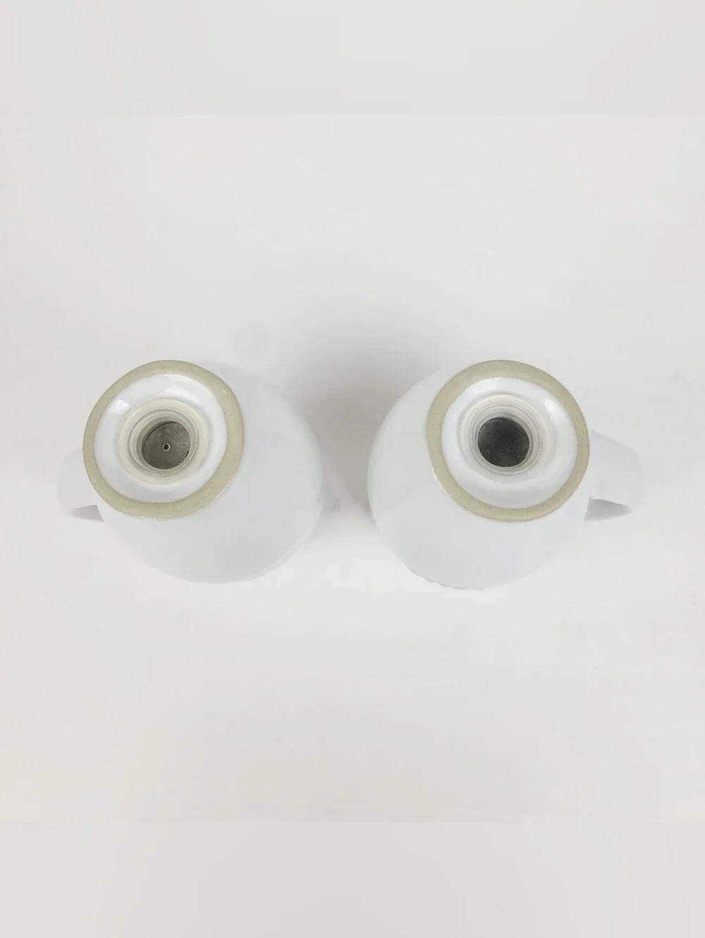 Vtg 90s~Le Creuset Stoneware Mini Pitcher Salt & Pepper Shakers~White~Unused